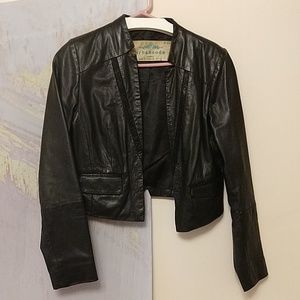 ASOS black leather blazer